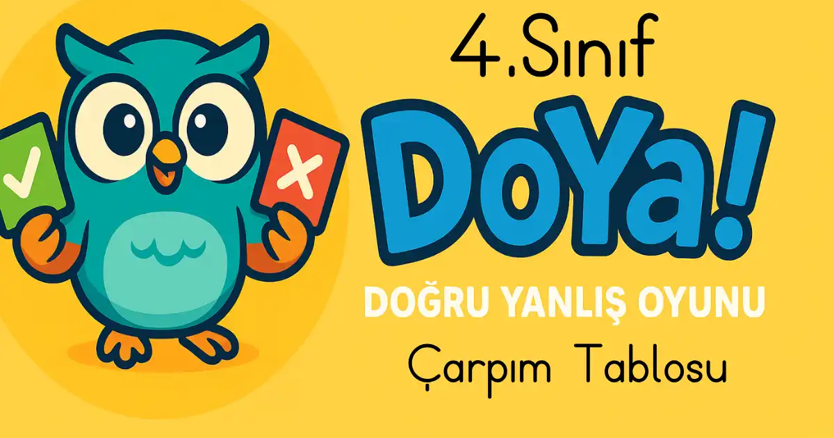 4. Sınıf Çarpım Tablosu DoYa Oyunu