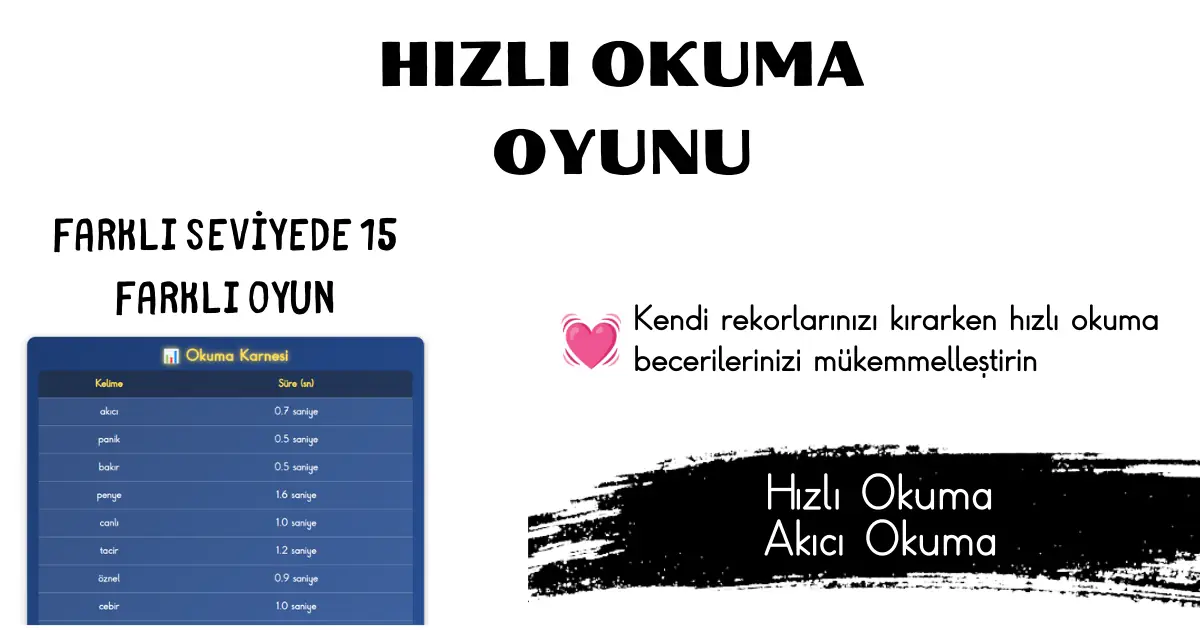 Hızlı Okuma Oyunu