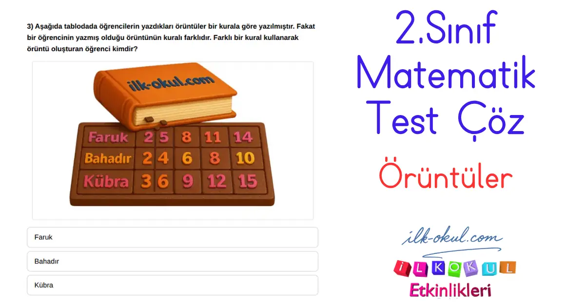Oruntuler Test Testi