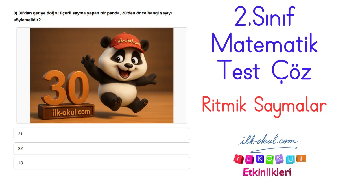 Ritmik Saymalar Test Testi