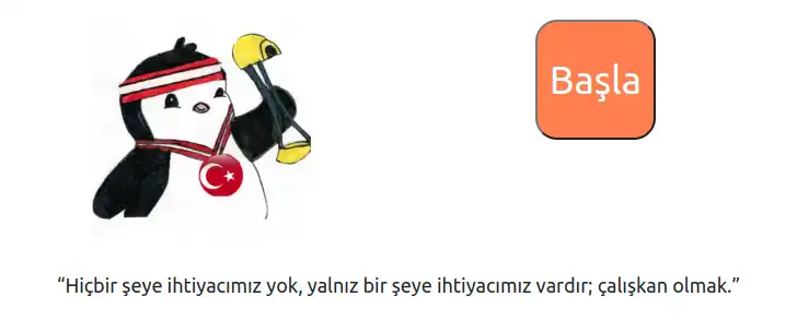 Oyuna Başlangıç Ekranı