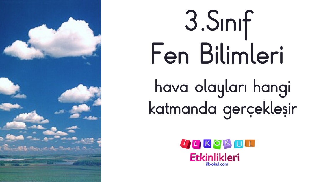 3.sınıf hava olayları hangi katmanda gerçekleşir