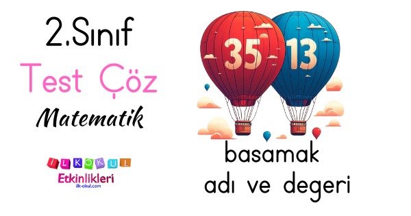 2. sınıf basamak adı ve değeri test