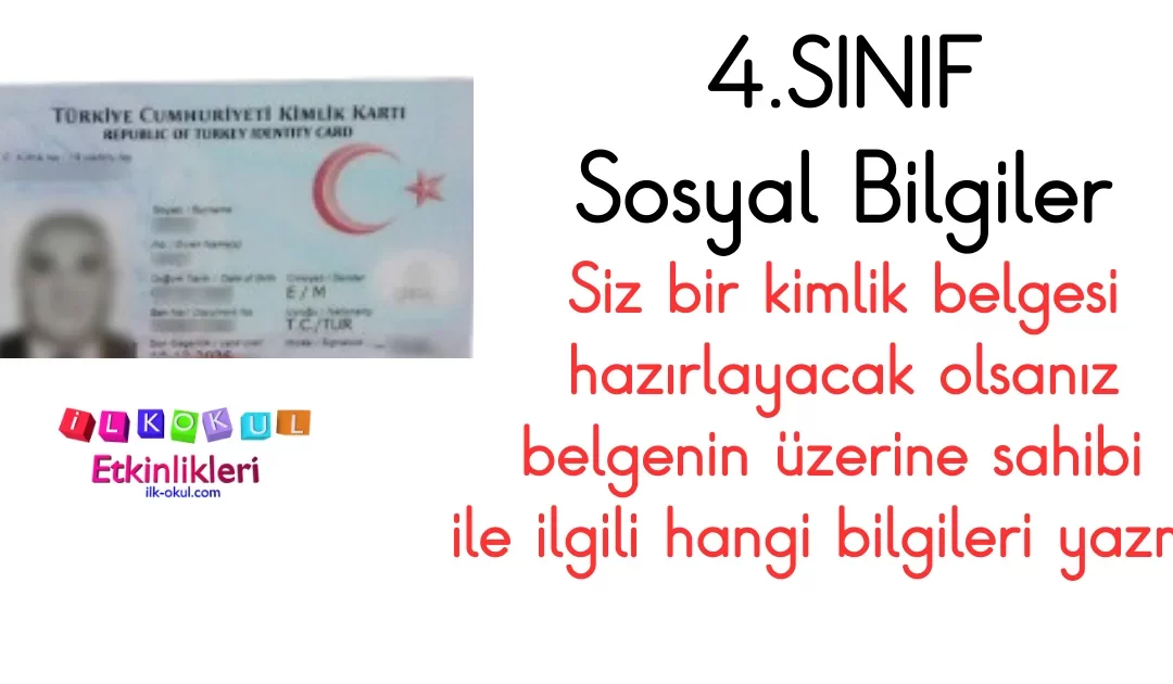 Siz bir kimlik belgesi hazırlayacak olsanız